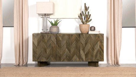 Tyler 3-door Dining Sideboard Server Mango Brown from Coaster - Luna Furniture