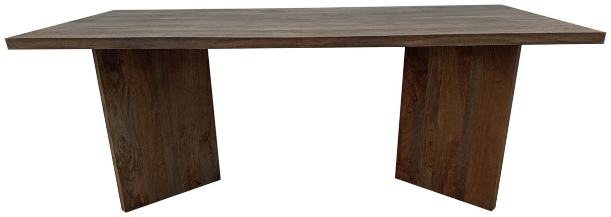 Tyler Rectangular Double V-Leg Dining Table Mango Brown from Coaster - Luna Furniture