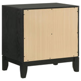 Valencia 2-drawer Nightstand Light Brown and Black from Coaster - Luna Furniture