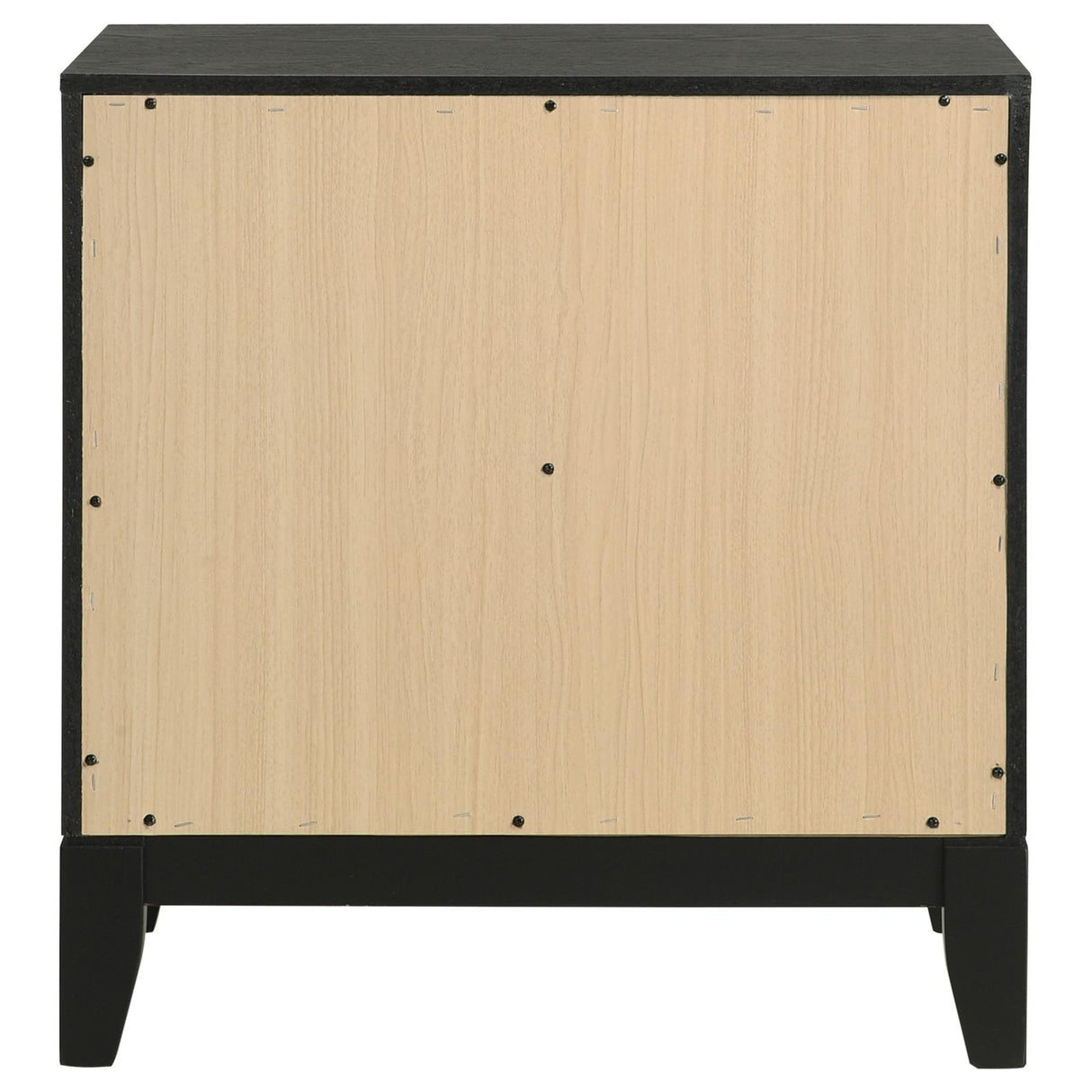 Valencia 2-drawer Nightstand Light Brown and Black from Coaster - Luna Furniture