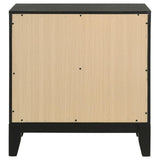 Valencia 2-drawer Nightstand Light Brown and Black from Coaster - Luna Furniture