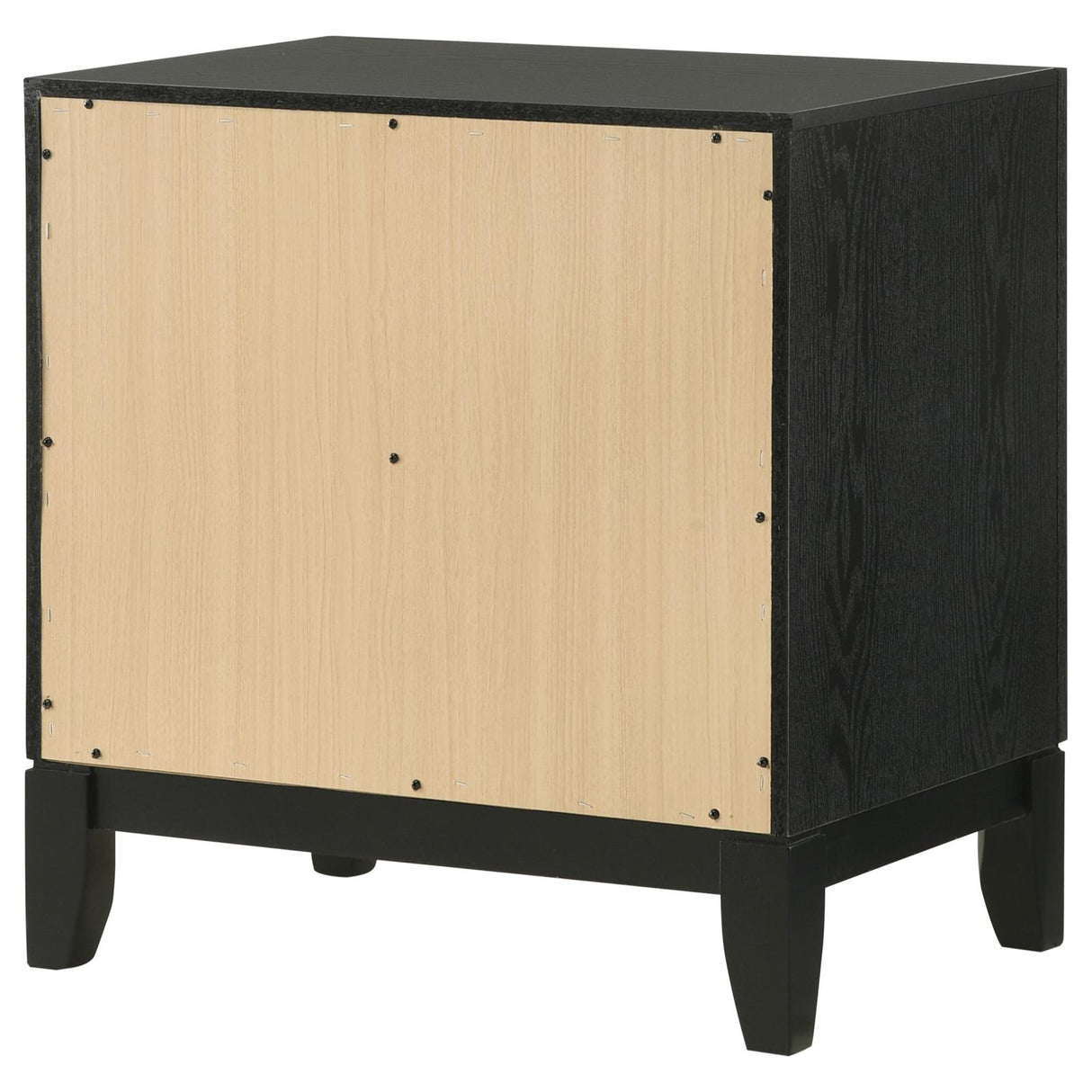 Valencia 2-drawer Nightstand Light Brown and Black from Coaster - Luna Furniture