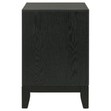 Valencia 2-drawer Nightstand Light Brown and Black from Coaster - Luna Furniture