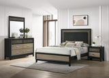 Valencia Light Brown and Black 4-Piece Eastern King Bedroom Set from Coaster - Luna Furniture