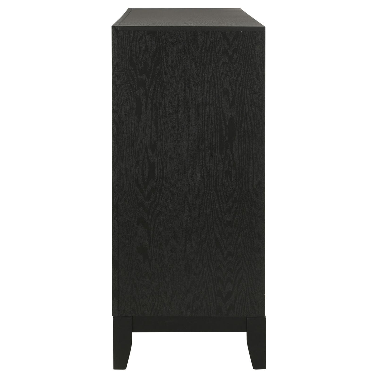 Valencia 5-drawer Chest Light Brown and Black from Coaster - Luna Furniture