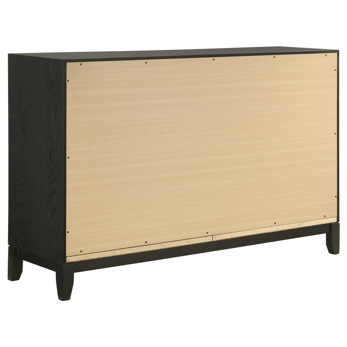 Valencia 6-drawer Dresser Light Brown and Black from Coaster - Luna Furniture