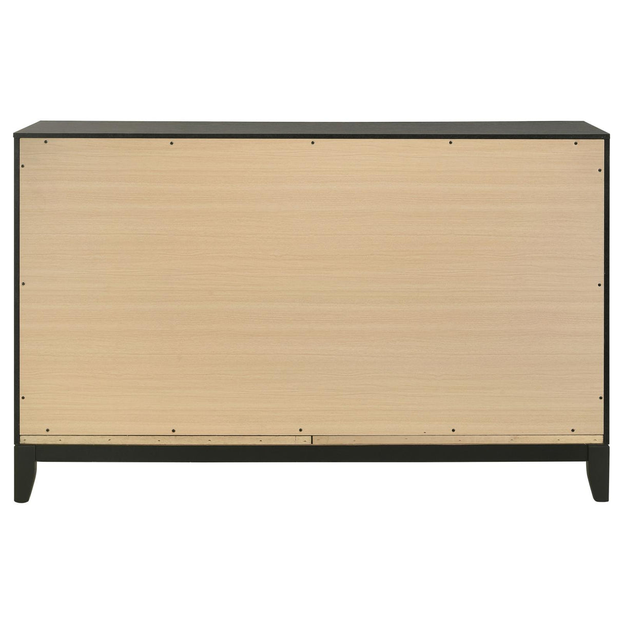 Valencia 6-drawer Dresser Light Brown and Black from Coaster - Luna Furniture