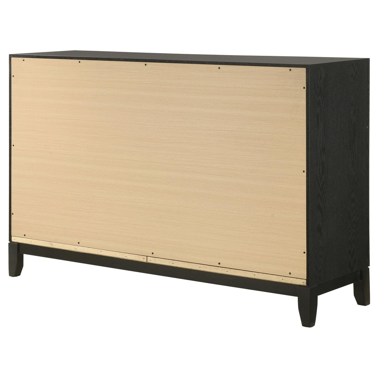 Valencia 6-drawer Dresser Light Brown and Black from Coaster - Luna Furniture