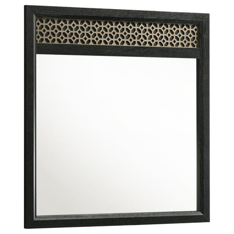 Valencia Dresser Mirror Light Brown and Black - 223044 - Luna Furniture