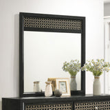 Valencia Dresser Mirror Light Brown and Black from Coaster - Luna Furniture