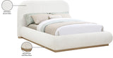 Vaughn Boucle Fabric Full Bed Cream from Meridian - Luna Furniture