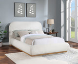 Vaughn Boucle Fabric King Bed Cream from Meridian - Luna Furniture