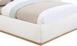 Vaughn Boucle Fabric King Bed Cream from Meridian - Luna Furniture