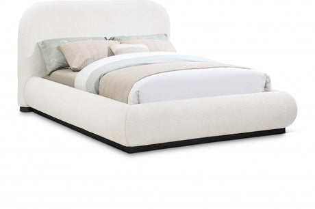 Vaughn Boucle Fabric King Bed Cream from Meridian - Luna Furniture