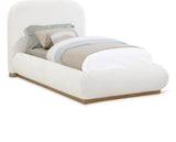 Vaughn Boucle Fabric Twin Bed Cream from Meridian - Luna Furniture