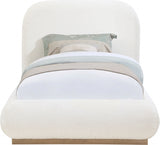 Vaughn Boucle Fabric Twin Bed Cream from Meridian - Luna Furniture