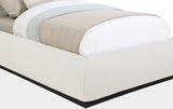 Vaughn Boucle Fabric Twin Twin Bed Cream from Meridian - Luna Furniture