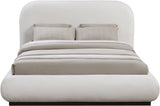 Vaughn Chenille Fabric Full Bed Cream from Meridian - Luna Furniture