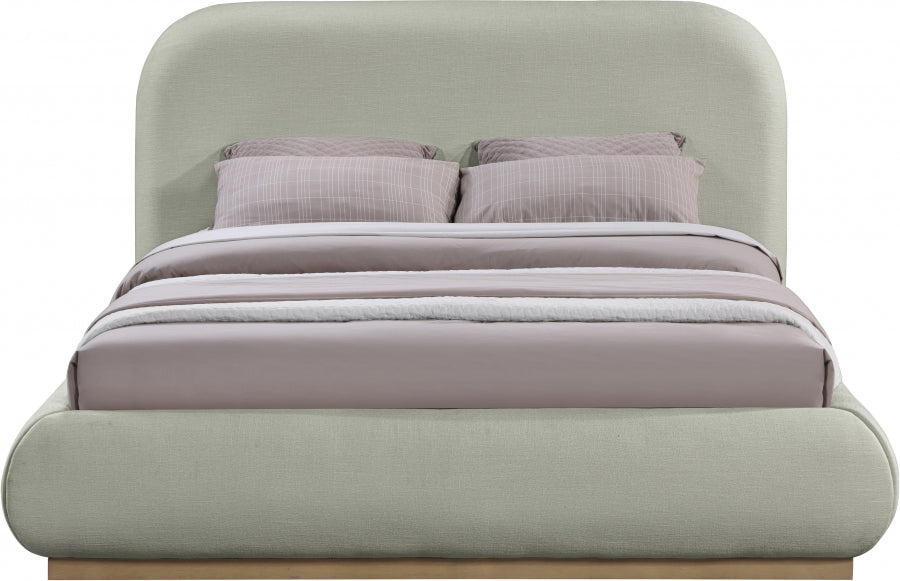 Vaughn Chenille Fabric Full Bed Mint from Meridian - Luna Furniture