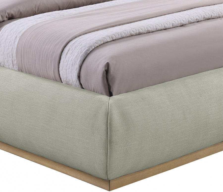 Vaughn Chenille Fabric Full Bed Mint from Meridian - Luna Furniture