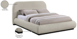 Vaughn Chenille Fabric King Bed Beige from Meridian - Luna Furniture