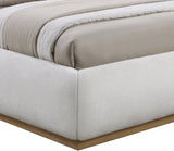 Vaughn Chenille Fabric King Bed Cream from Meridian - Luna Furniture