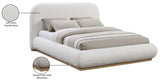 Vaughn Chenille Fabric King Bed Cream from Meridian - Luna Furniture