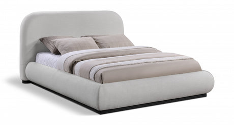 Vaughn Chenille Fabric King Bed Grey from Meridian - Luna Furniture