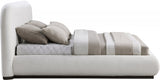 Vaughn Chenille Fabric Queen Bed Cream from Meridian - Luna Furniture