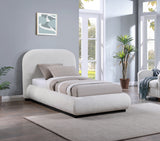 Vaughn Chenille Fabric Twin Bed Cream from Meridian - Luna Furniture