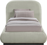 Vaughn Chenille Fabric Twin Bed Mint from Meridian - Luna Furniture