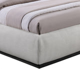 Vaughn Chenille Fabric Twin Twin Bed Grey from Meridian - Luna Furniture