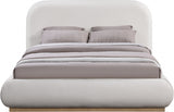 Vaughn Linen Textured Full Bed Cream from Meridian - Luna Furniture