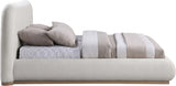 Vaughn Linen Textured Full Bed Cream from Meridian - Luna Furniture