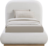 Vaughn Linen Textured Twin Bed Cream from Meridian - Luna Furniture