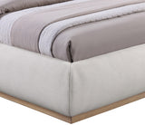 Vaughn Linen Textured Twin Bed Cream from Meridian - Luna Furniture