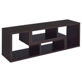 Velma Convertible TV Console and Bookcase Cappuccino - 800329 - Luna Furniture