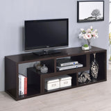 Velma Convertible TV Console and Bookcase Cappuccino - 800329 - Luna Furniture