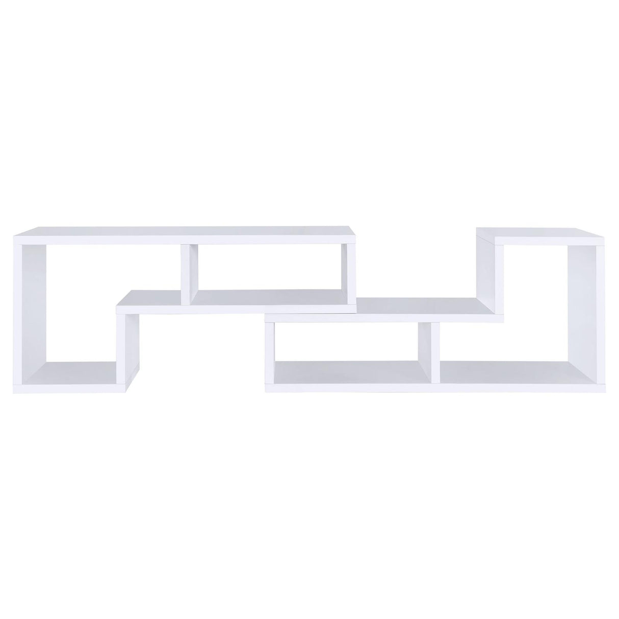 Velma Convertible TV Console/Bookcase White from Coaster - Luna Furniture