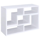 Velma Convertible TV Console/Bookcase White from Coaster - Luna Furniture