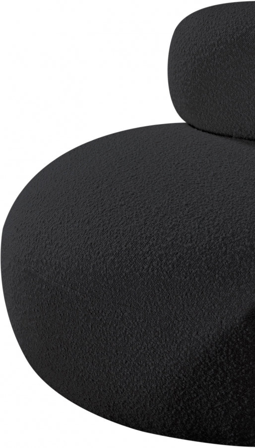 Venti Boucle Fabric Living Room Chair Black from Meridian - Luna Furniture