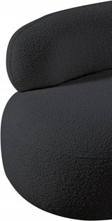 Venti Boucle Fabric Living Room Chair Black from Meridian - Luna Furniture