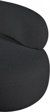 Venti Boucle Fabric Living Room Chair Black from Meridian - Luna Furniture