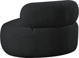 Venti Boucle Fabric Living Room Chair Black from Meridian - Luna Furniture