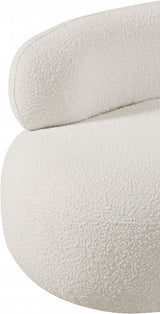 Venti Boucle Fabric Living Room Chair Cream from Meridian - Luna Furniture