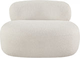 Venti Boucle Fabric Living Room Chair Cream from Meridian - Luna Furniture