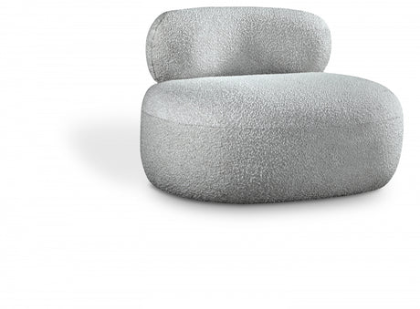 Venti Boucle Fabric Living Room Chair Grey from Meridian - Luna Furniture