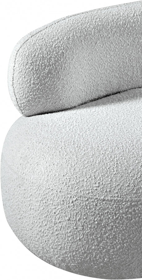 Venti Boucle Fabric Living Room Chair Grey from Meridian - Luna Furniture