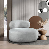 Venti Boucle Fabric Living Room Chair Grey from Meridian - Luna Furniture