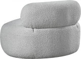 Venti Boucle Fabric Living Room Chair Grey from Meridian - Luna Furniture